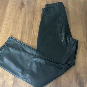 Abercrombie & Fitch Black Vegan Leather Pants